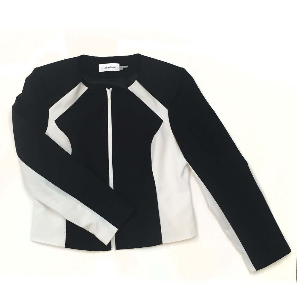Calvin Klein Black and White Business Jacket